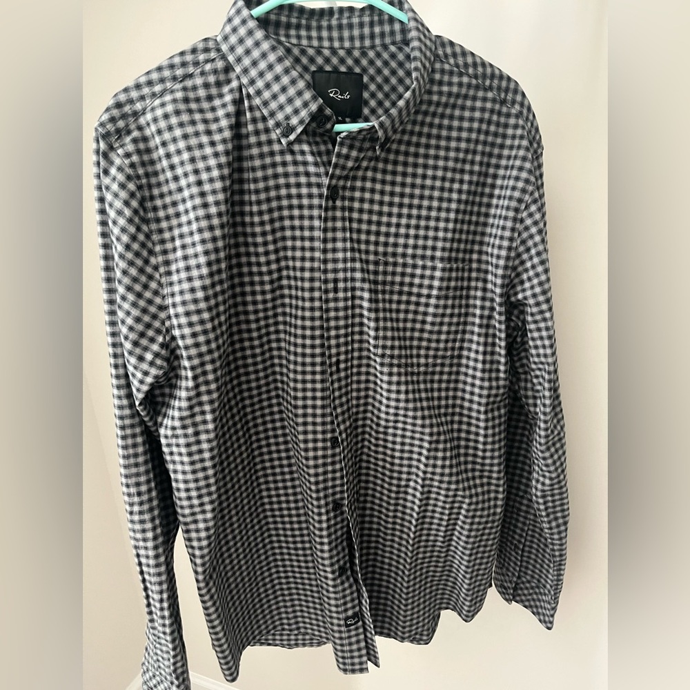 Rails XL plaid shirt NWT